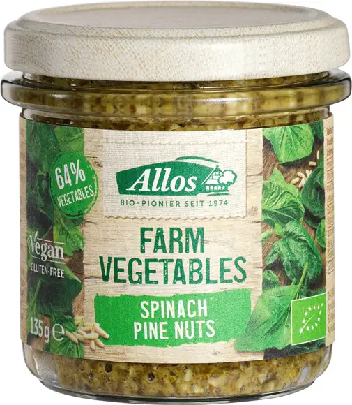 Spinazie- en pijnboompittenspread 135 g