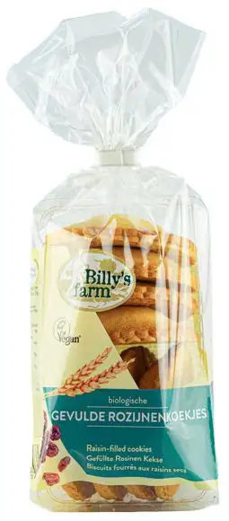 Gevulde rozijnenkoekjes 200 g