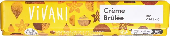 Melkchocoladereepje crème brûlée