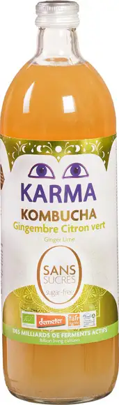 Kombucha gember & limoen suikervrij 750 ml