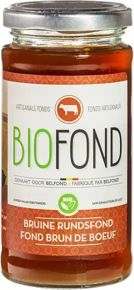 Bruine rundsfond 240 ml