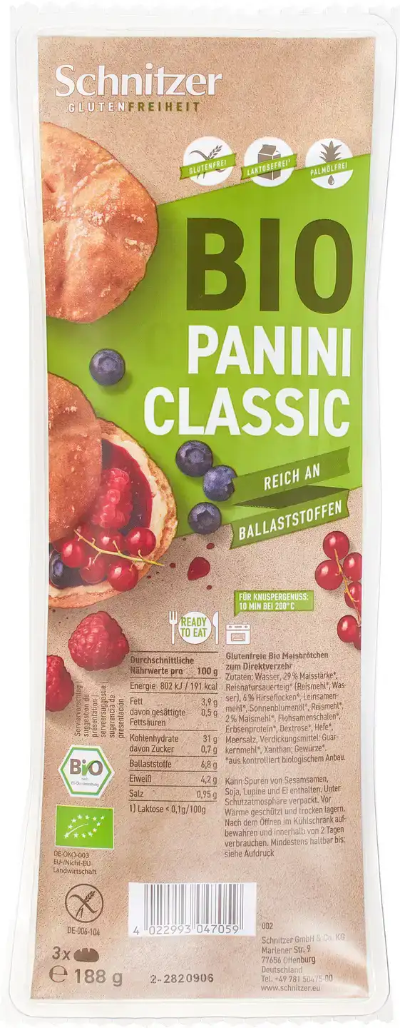 Glutenvrije panini classic