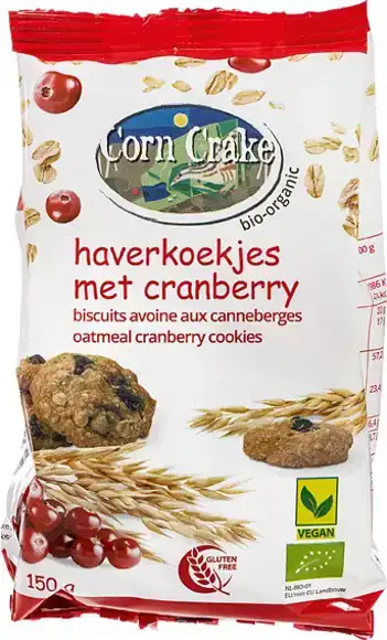 Haverkoekjes met cranberry 150 g