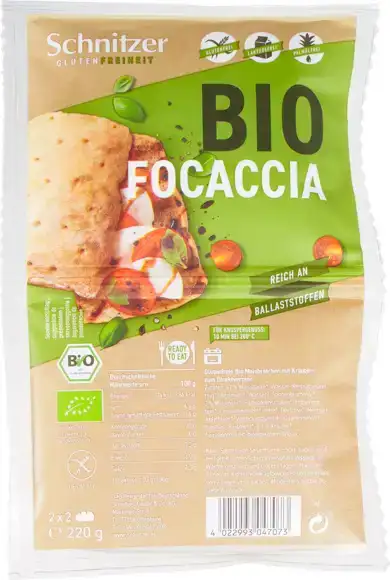 Glutenvrije focaccia broodjes 220 g