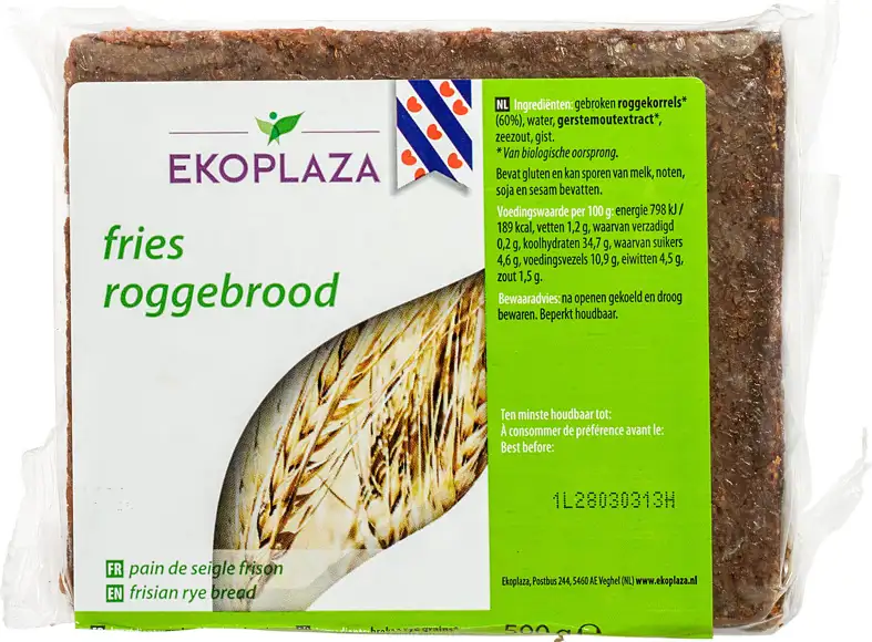 Friese stijl roggebrood 500 g