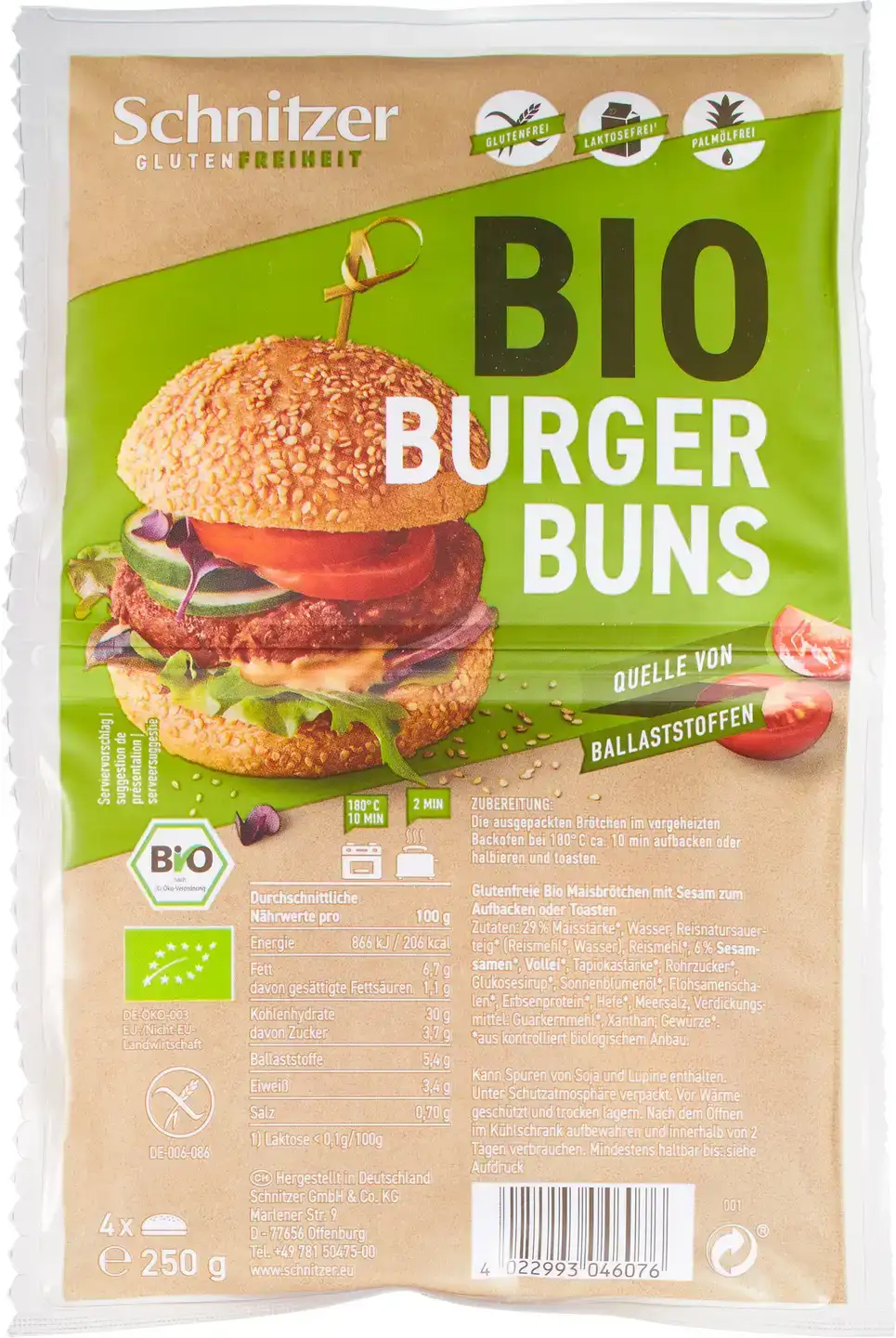 Glutenvrije hamburgerbroodjes