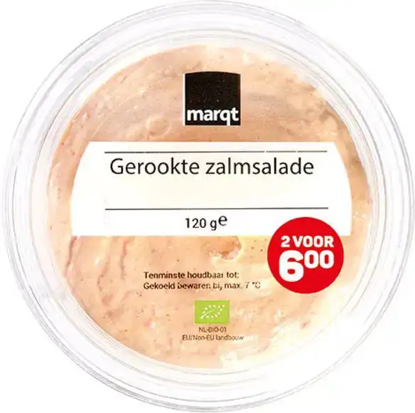 Gerookte zalmsalade 120 g