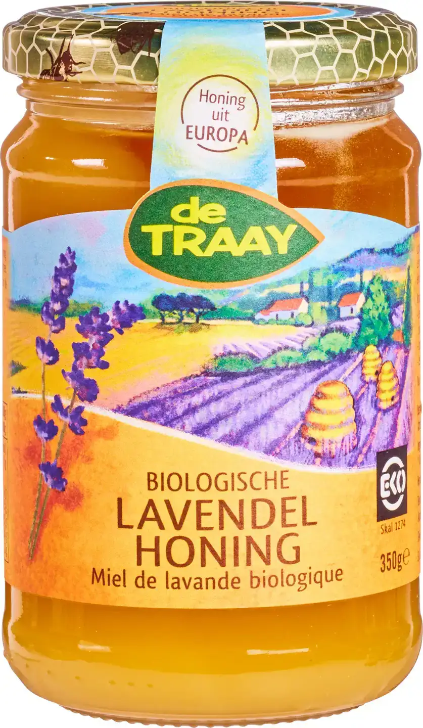 Lavendel-zonnebloemhoning