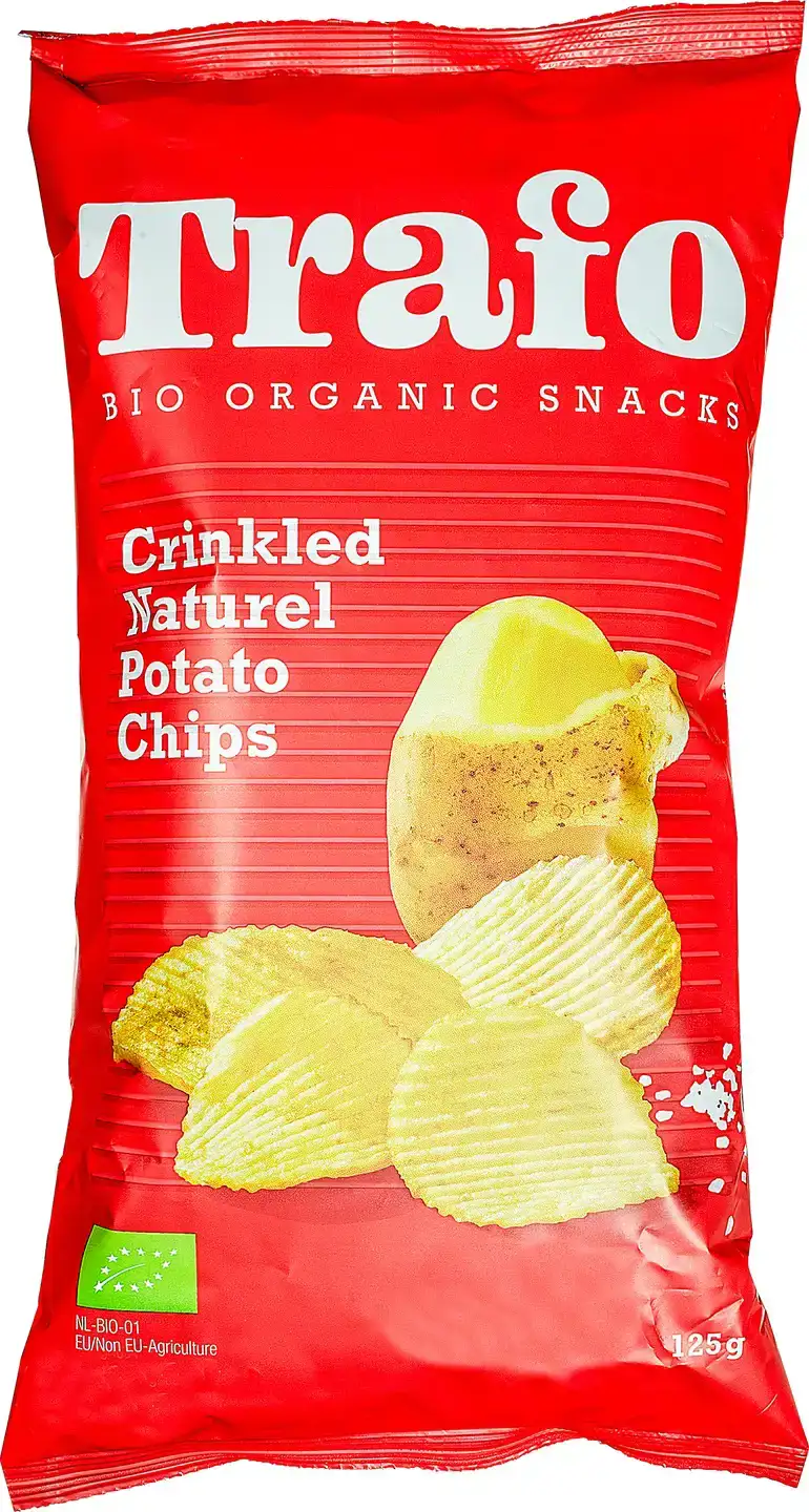 Gezouten ribbelchips