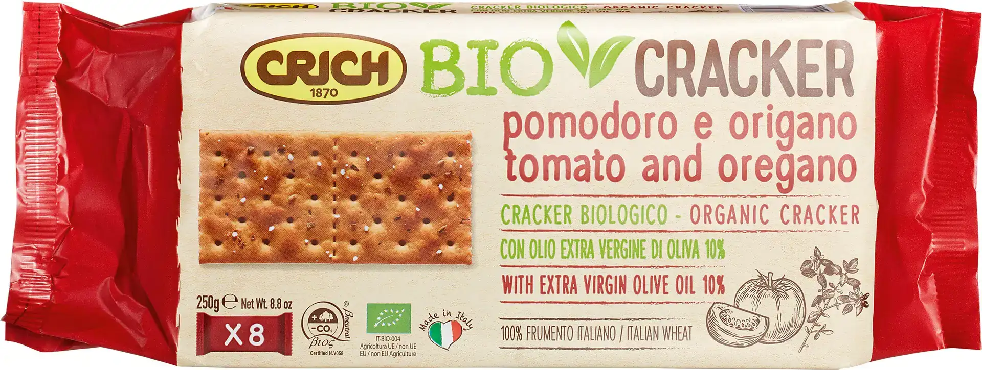 Tomaat & oregano crackers