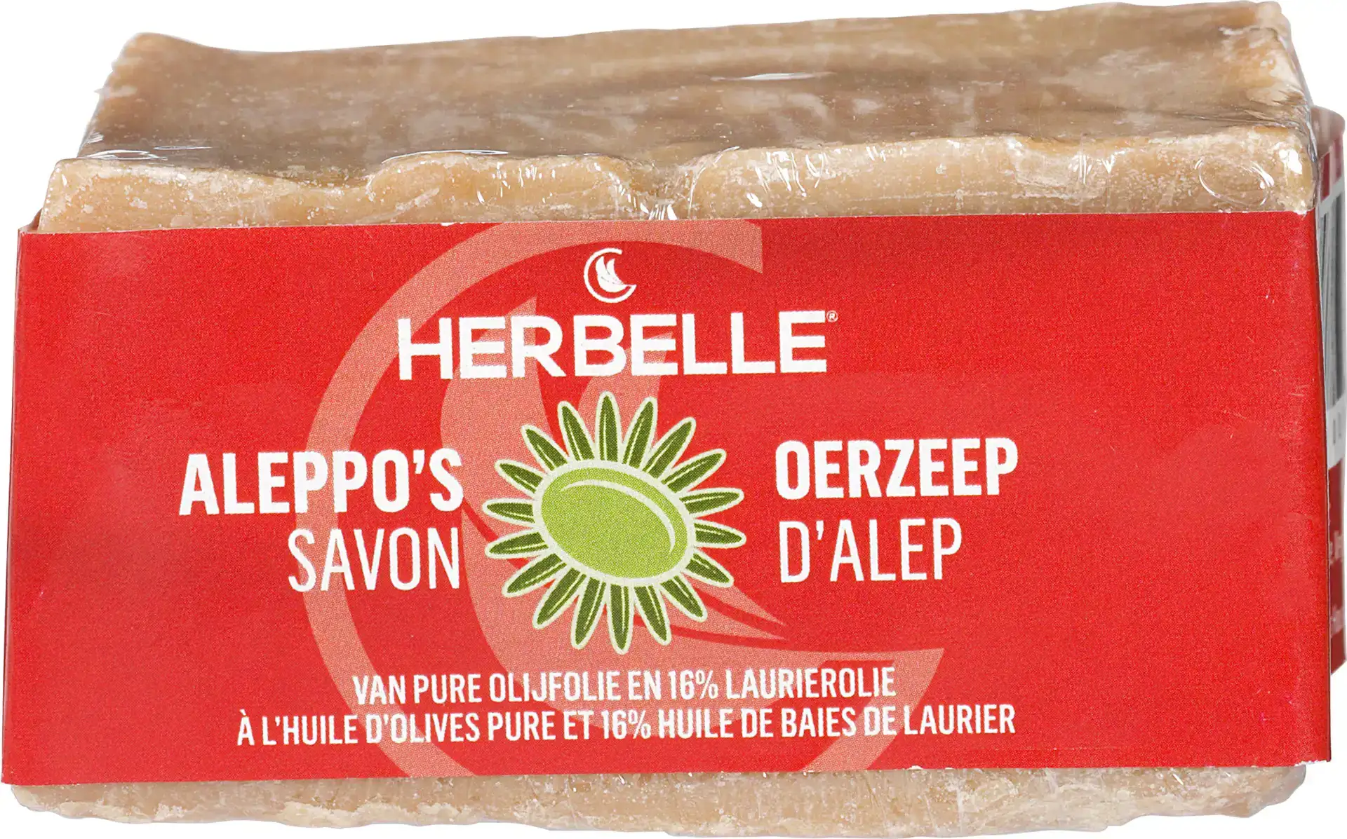 Aleppozeep olijfolie en laurierolie