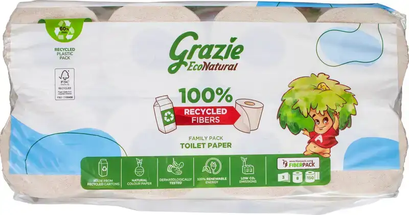 Toiletpapier 3-laags 8 rol