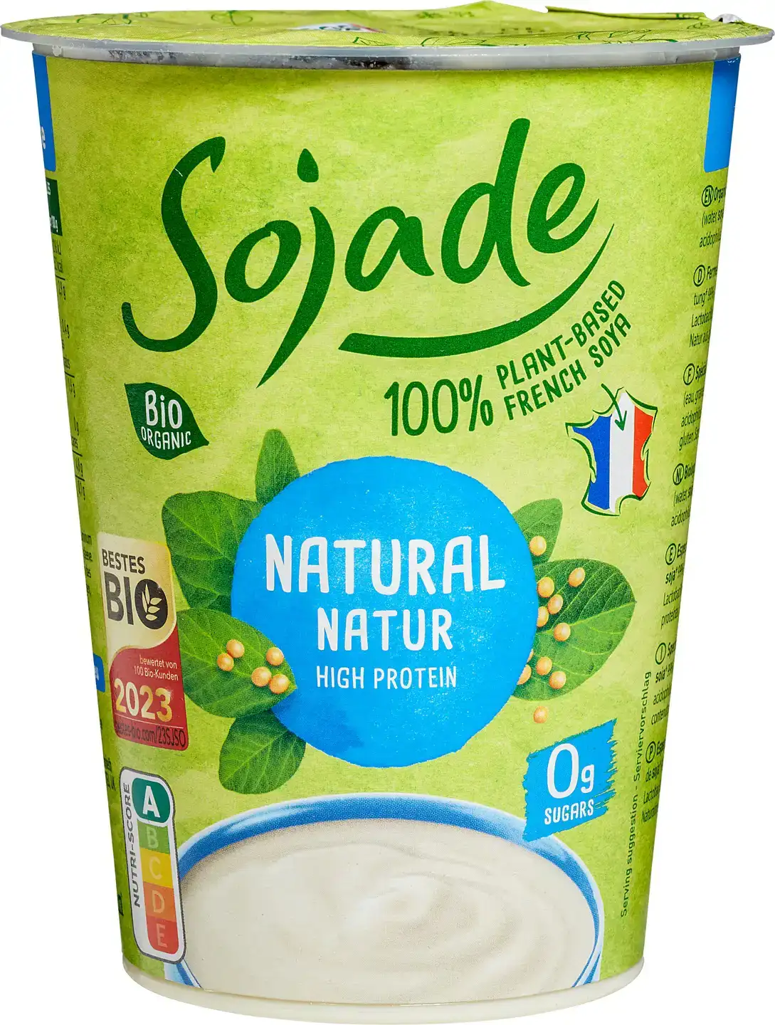 Plantaardige variatie op yoghurt soja - ongezoet