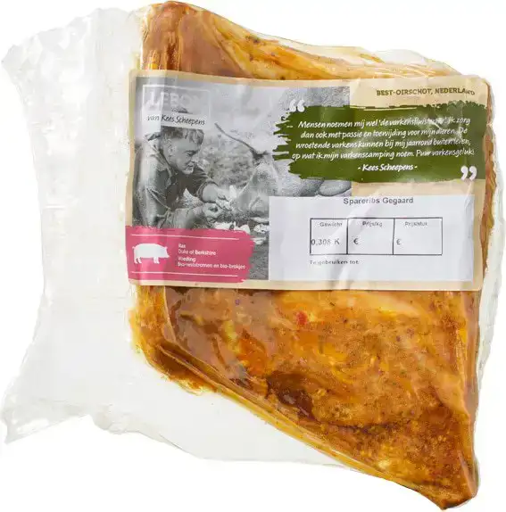 Gegaarde spareribs