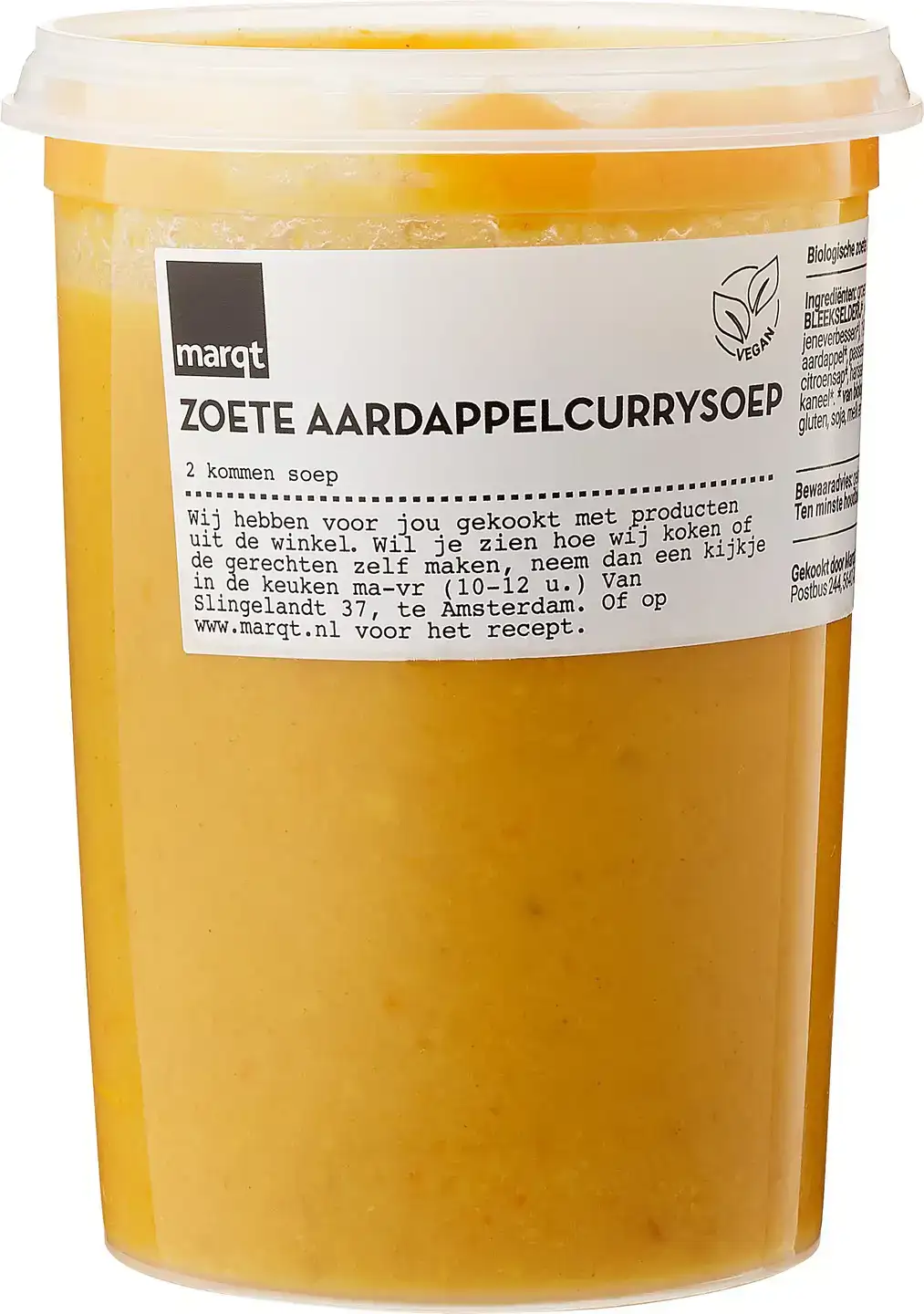 Zoete aardappelcurrysoep