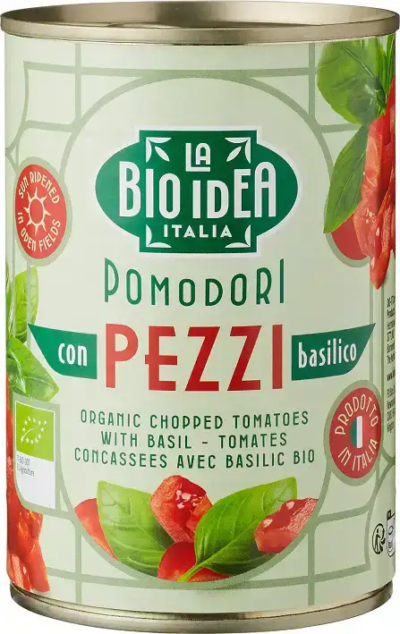 Tomatenstukjes basilicum