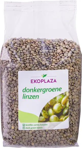 Donkergroene linzen