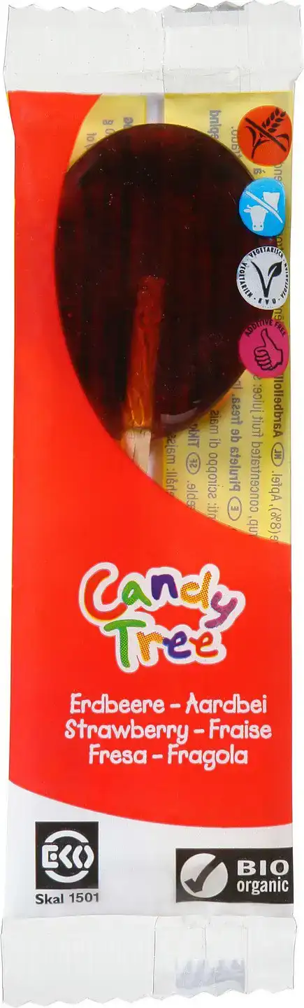 Aardbeienlollie