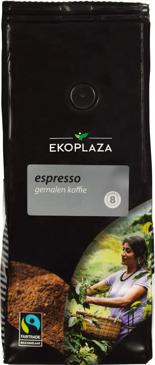 Gemalen koffie espresso