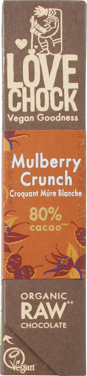 Raw chocolade 80% Mulberry Crunch